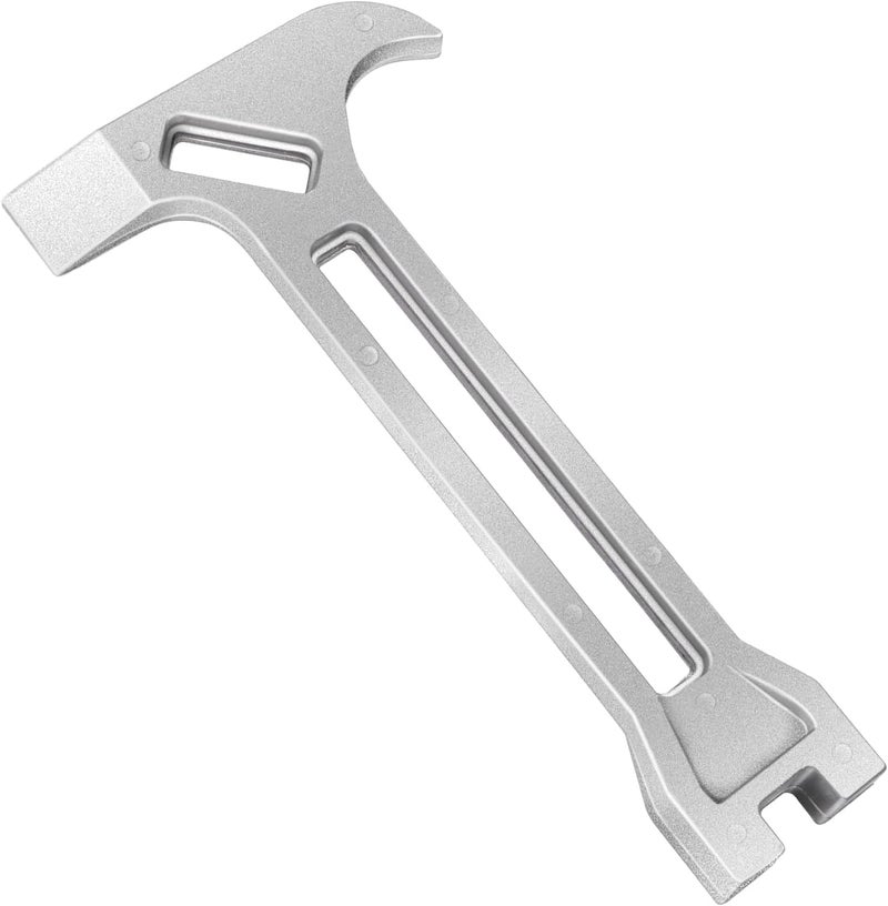 VYH 4-in-1 Emergency Tool – Gas & Water Shut Off Wrench, Non-Sparking Pry Bar, Earthquake Survival – Firefighter-Designed, Heavy-Duty Alloy (Silver) - Image 1